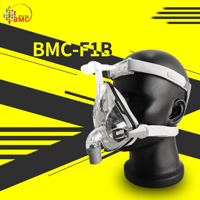 BMC 2019 F1B маска для лица с бесплатным головным убором CPAP Auto BiPAP Размер S M L храп