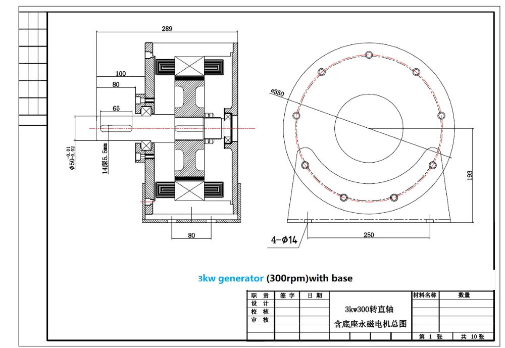 Ветряная Турбина на заказ 3 кВт 3000 Вт 220 В 380 низкоскоростной старт постоянный