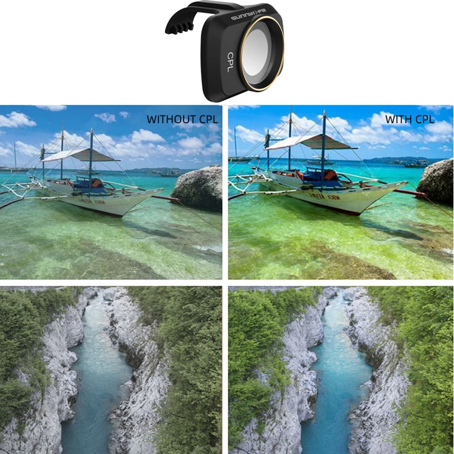 Фильтры Drone для Mavic Mini Polar ND4 + ND8 ND16 ND32 фильтр Dji аксессуары камеры нейтральной