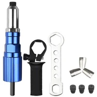 electric rivet adapter 2 4mm 4 8mm rivet nut drill adapter cordless riveting tool insert nut pull rivet tool with wrench