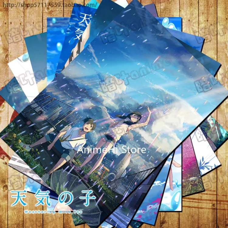 10 шт./партия Аниме выветривания с вами плакаты морисима ходака Амано Китай