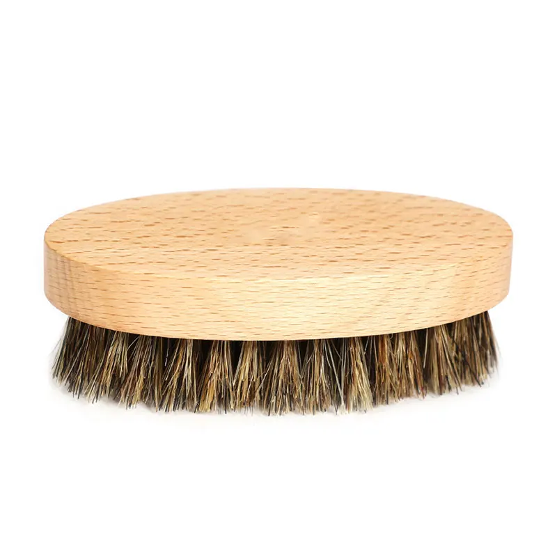 

Portable Men Beard Mustache Styling Brush Wooden Bristle Oval Beard Brush M88