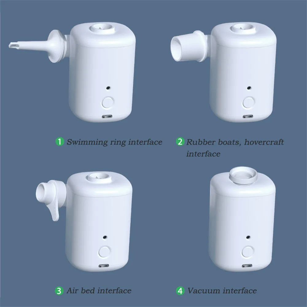 

Mini Electric Air Pump Protable Multifunctional 3000mAh Wireless Light Outdoor Camping Home Air Mattress Boat Electric Inflator