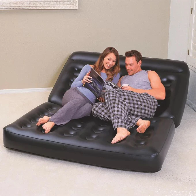 188*152*64CM environmental protection PVC double lazy multi-function five-in-one inflatable sofa bed folding sofa