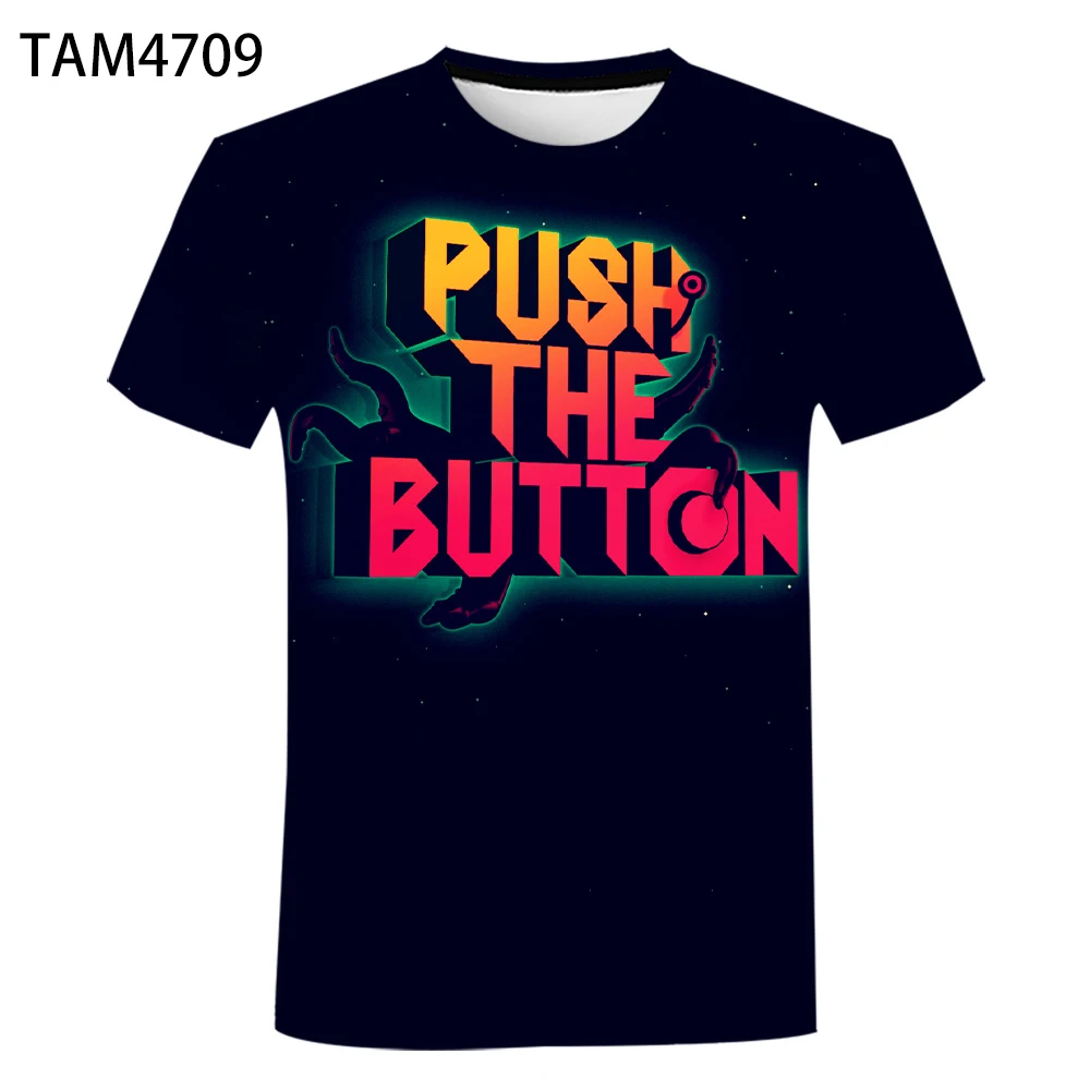 Летняя модная крутая футболка с 3D-принтом Игровых персонажей мужские женские