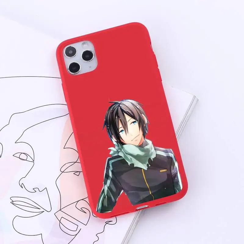 

Yato Noragami Phone Case Red Candy Color for iPhone 6 7 8 11 12 s mini pro X XS XR MAX Plus