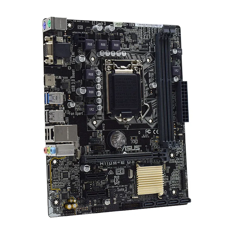 Десктопная Материнская плата ASUS H110M-E D3 LGA 1151 Intel H110 DDR3 Core i7/i5/i3 процессоры VGA SATA III