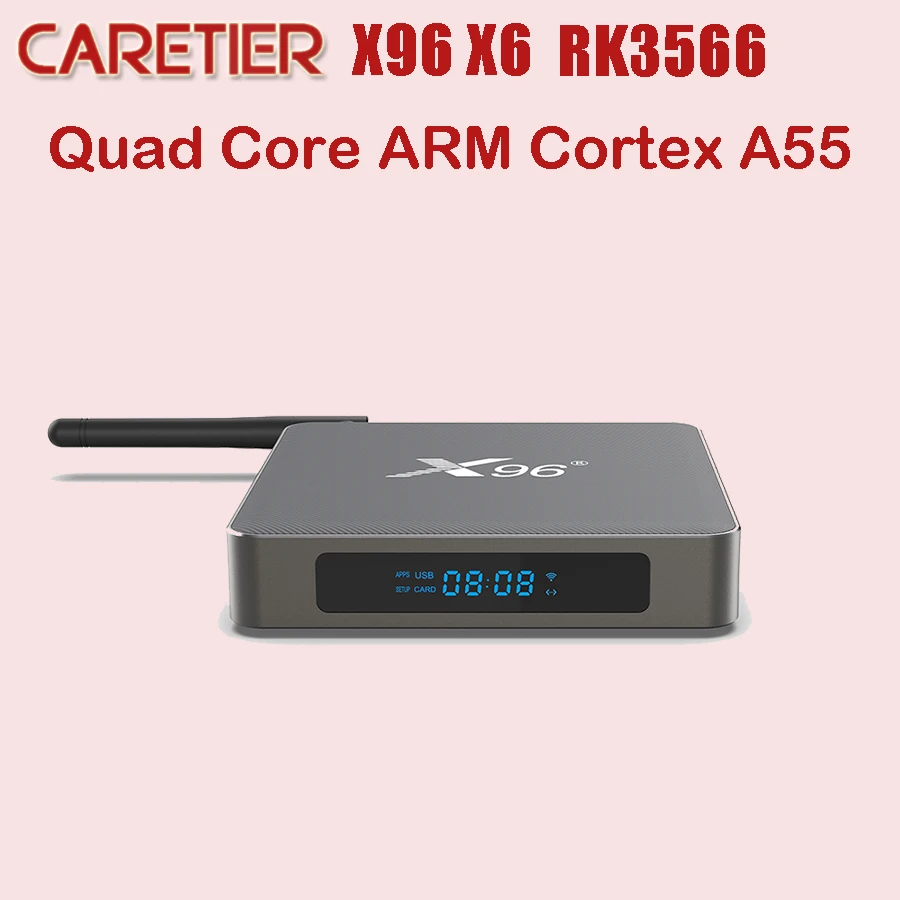 

1PC X96 X6 TV Box Android 11 8GB RAM 128GB RK3566 4K 2T2R MIMO Dual Wifi 1000M 4G 64GB 32GB Media Player TV BOX Set