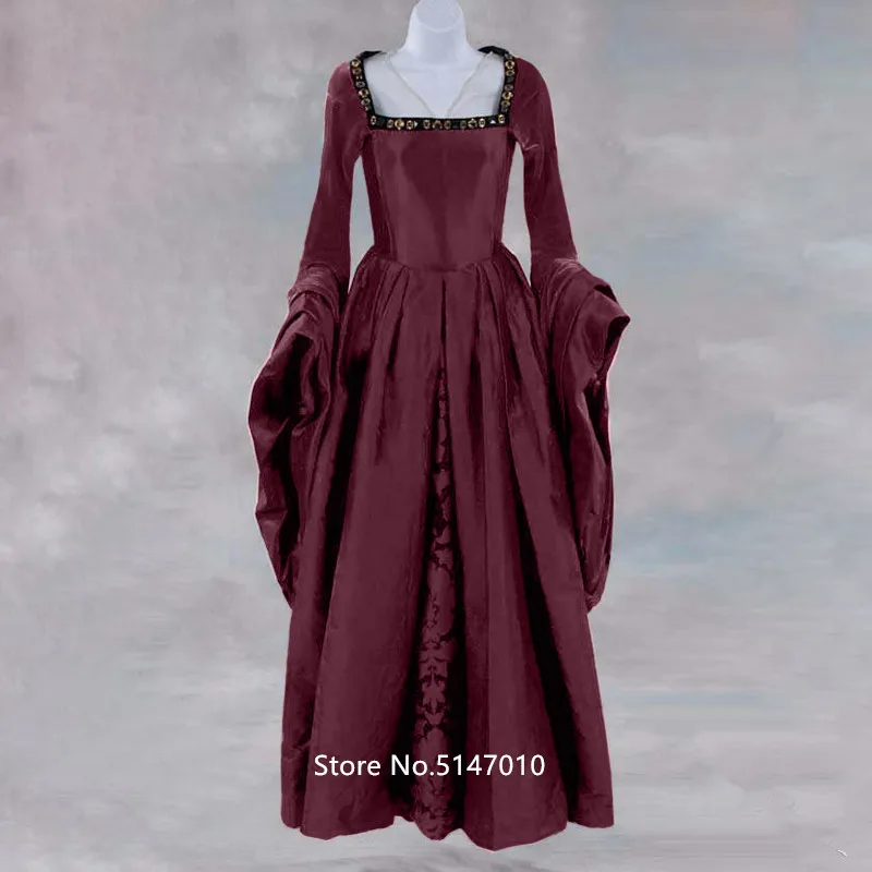 Средневековый Ренессанс костюмы на Хэллоуин для женщин взрослых Виктории Винтаж