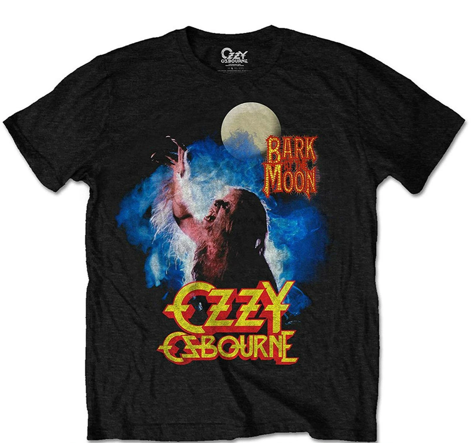 Ozzy osбурн кора на Луне рок тяжелая металлическая Оригинальная футболка Мужская