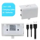 Аккумулятор для контроллера 2 в 1, 1100 мА  ч, USB-кабель для Xbox One, Xbox One S, Xbox One X, Xbox One Elite