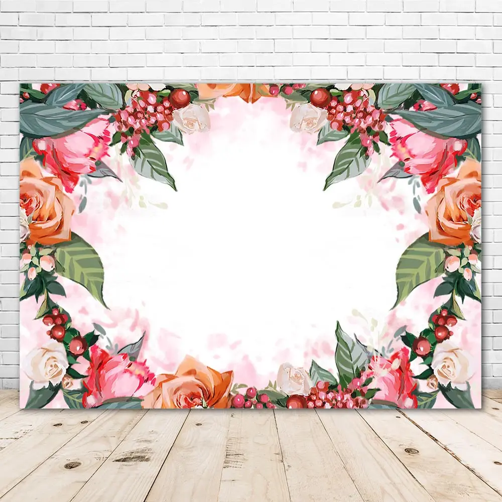 

Flowers Backgrounds Photography Party Baby Child Portrait Photophone Photo Backdrop Photocall