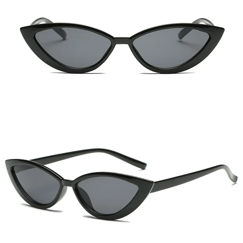 

Fashion Small Frame Cateye Sun Glasses Des lunettes de soleil Cat Eye Sunglasses Women Mirror For Female Shades UV400