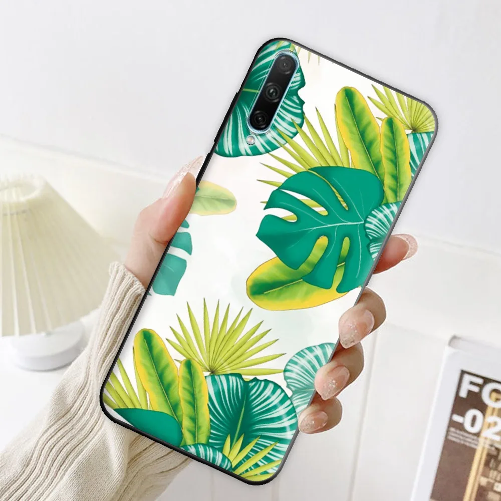 For Honor 30i Case Silicone Flower Soft Phone Huawei LRA-LX1 Honor30i TPU Bumper on Cover