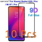 Закаленное стекло для Xiaomi Redmi K20 Pro  Mi 9T Pro, 5D, 6D, 9D, 10 шт.лот