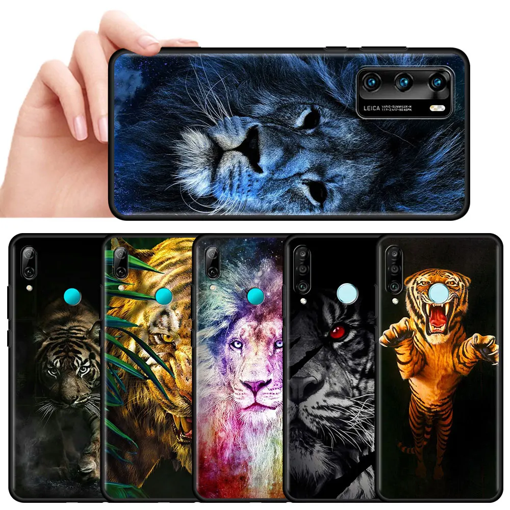 Чехол-накладка для Huawei P30 Lite P Smart Z P40 Pro Y6 Y7 2019 P20 Honor 20 8X 9X силиконовый черный |