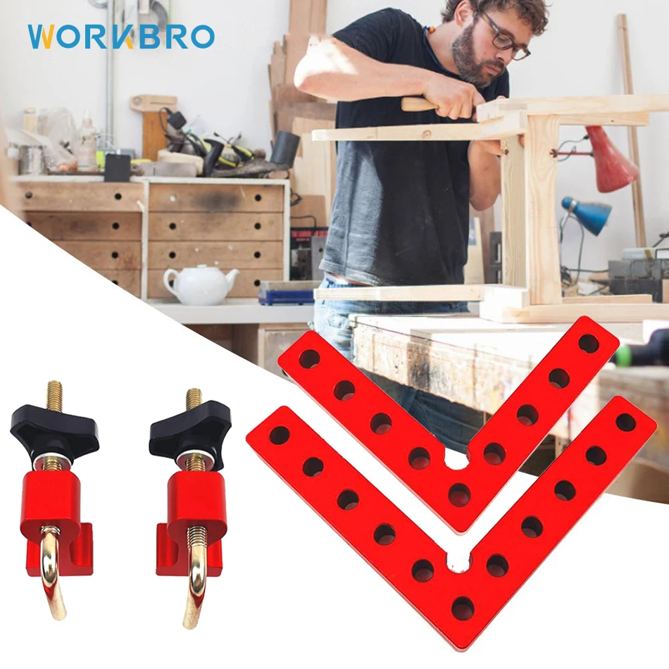 

New Upgrade 90 Degrees L-Shaped Precision Joinery Clamping Squares Auxiliary Fixture Splicing Board Fixed Clip Woodworking Tools