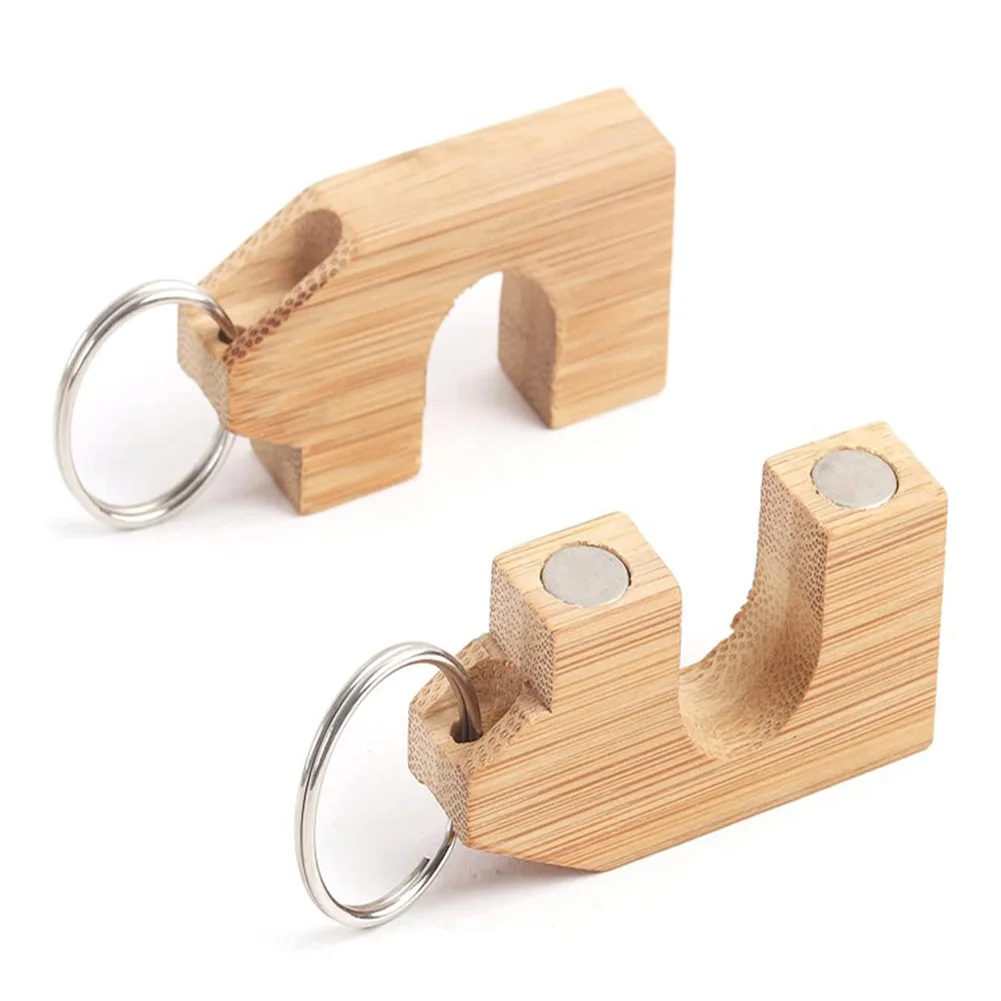 

2pcs Portable Wood Fly Fishing Magnetic Rod Guard Fishing Rod Holder Support Practical Outdoor Rod Carrying Accessories