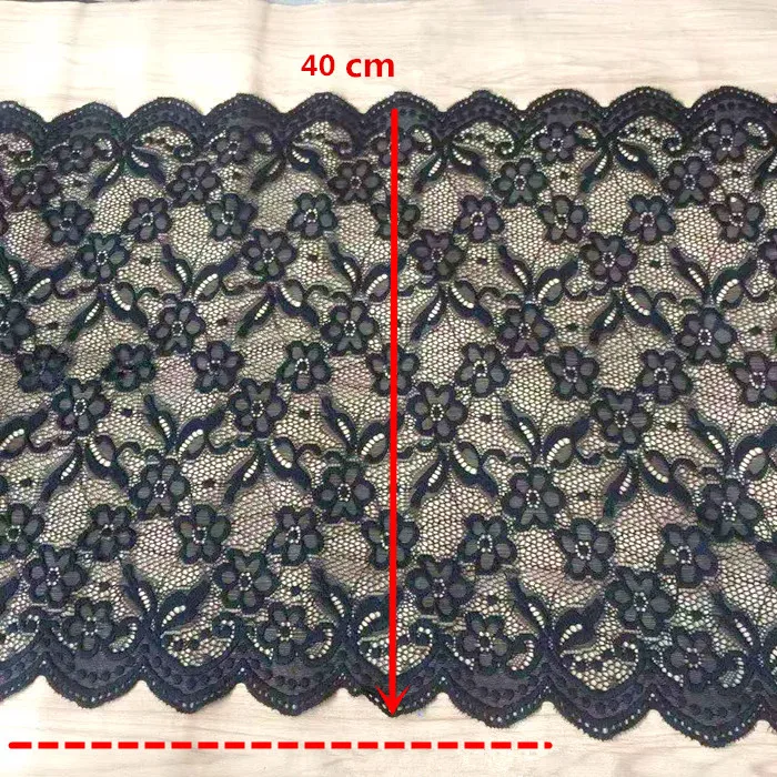 Черно-белая эластичная кружевная отделка юбки удлиненная юбка эластичные