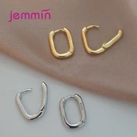 high quality 925 sterling silver hoop earrings charm women trendy jewelry vintage simple o shaped wedding accessories gifts