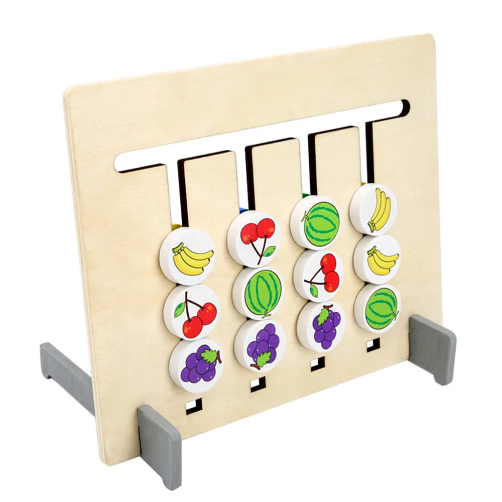 

Colors Fruits Double Sided Matching Game Logical Reasoning Training Toys