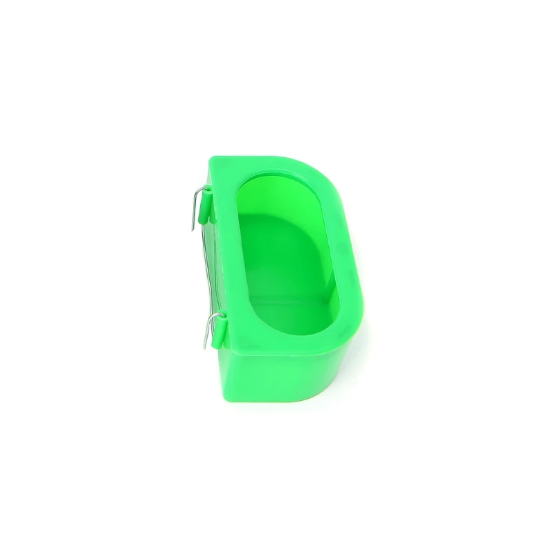

B0KB Green Food Water Plastic Bowl Cups Parrot Bird Pigeons Cage Cup Feeder Feeding