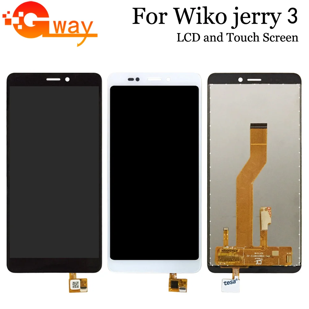 Черный/белый цвет для 5 45 дюймов Wiko Jerry 3 ЖК дисплей + кодирующий преобразователь
