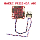 Контроллер полета HAKRC F7226 AIO, встроенный барометр 40A ESC STM32F722RET6 MPU6000 AT7456E OSD 5 В3A BEC, двойной USB FPV Дрон