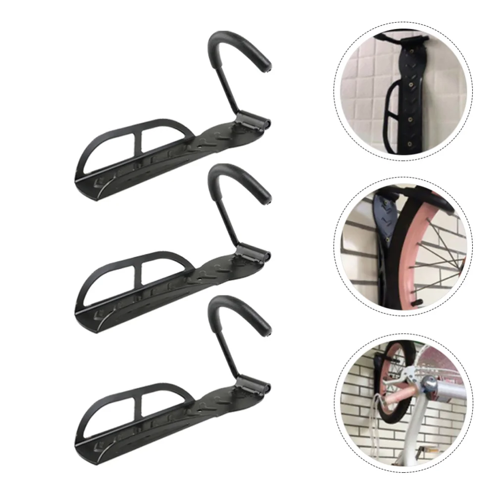 

3pcs Bike Wall Hanger Bike Hook Holder Storage Rack Bike Storage Hanger
