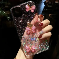 3d bling glitter butterfly soft silicone case for huawei nova 5t 3 3i 3e 4 5 5i pro 6 se y9 y7 y6 y5 prime 2018 2019 p smart z