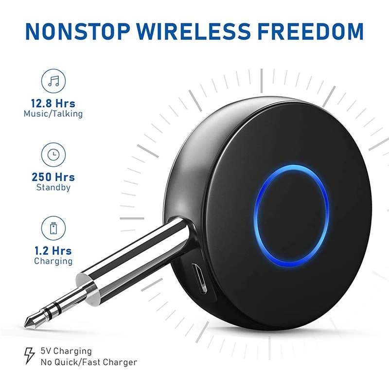 Автомобильный аудиоприемник Bluetooth беспроводной аудиоадаптер с RCA AUX 3 5 мм для