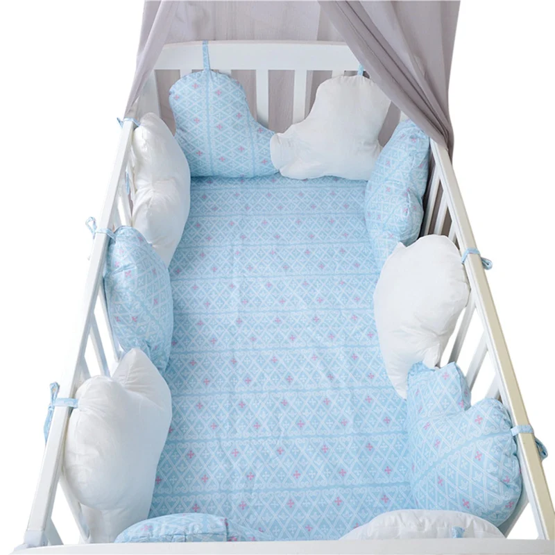 10 шт. хлопок новорожденных защита для кроватки подушки столкновения Детские