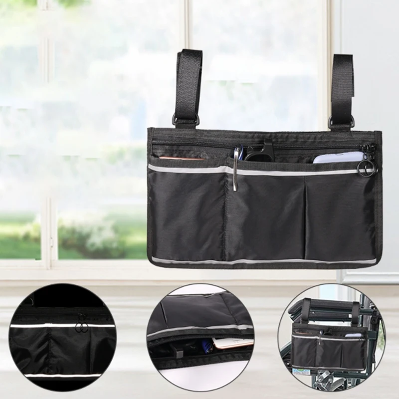

Wheelchair Hanging Bag Multifunctional Trolley Storage Hanging Bag Wheelchair Storage Hanging Bag