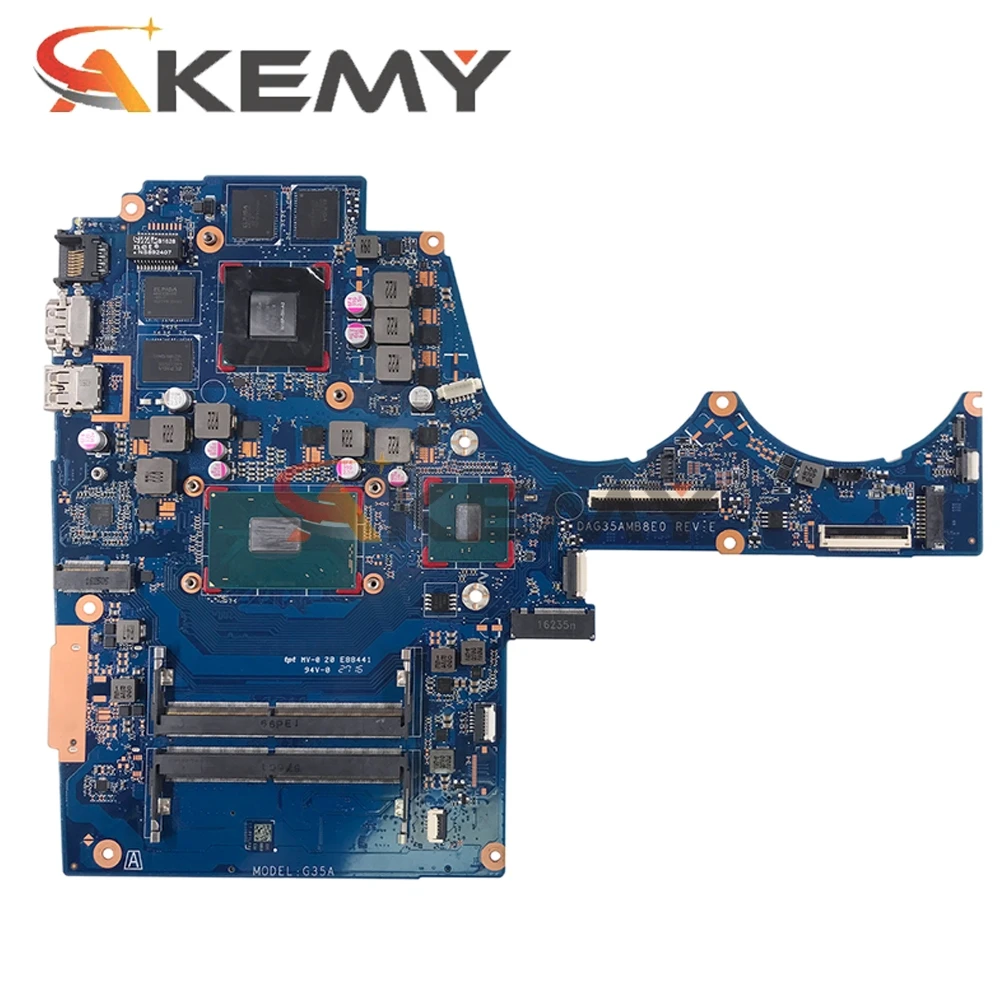 Online Für HP 15-AX Serie Laptop Motherboard Mit SR2FQ I7-6700HQ CPU GTX 960M 4GB GPU 856678-601 856678-001 DAG35AMB8E0 100% Getestet