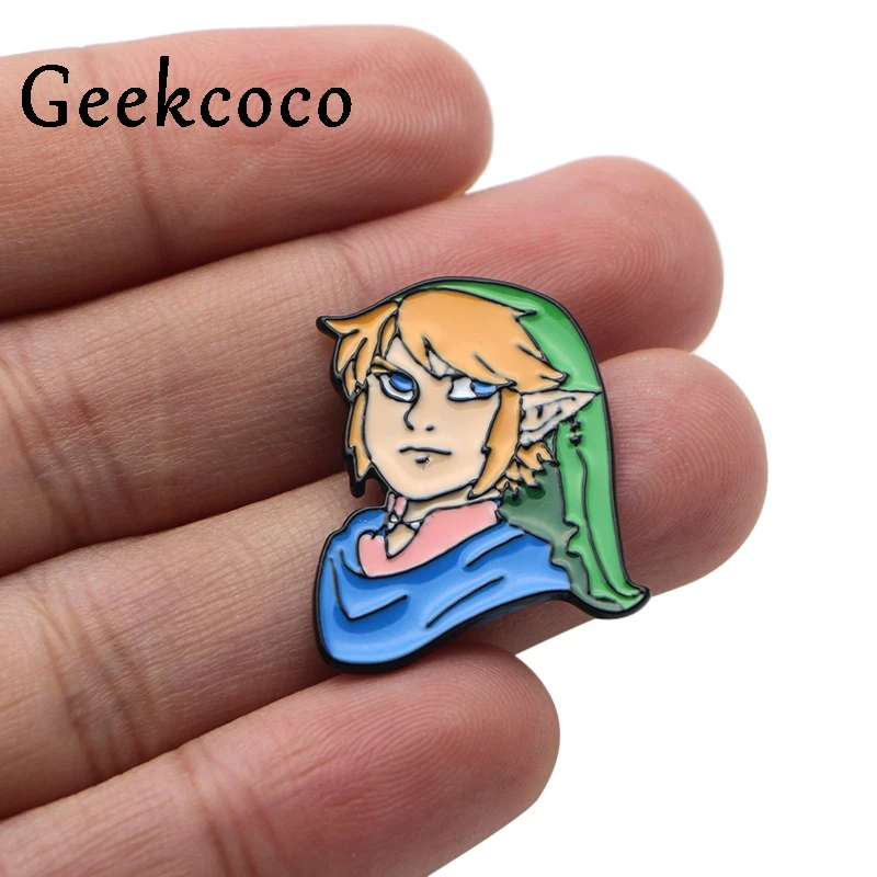 Legend of zelda, эмалированная булавка из металлического сплава цинка, трендовая медаль, эмблема на рюкзак, рубашку, одежду, сумку, броши, Значки для мужчин и женщин J0048