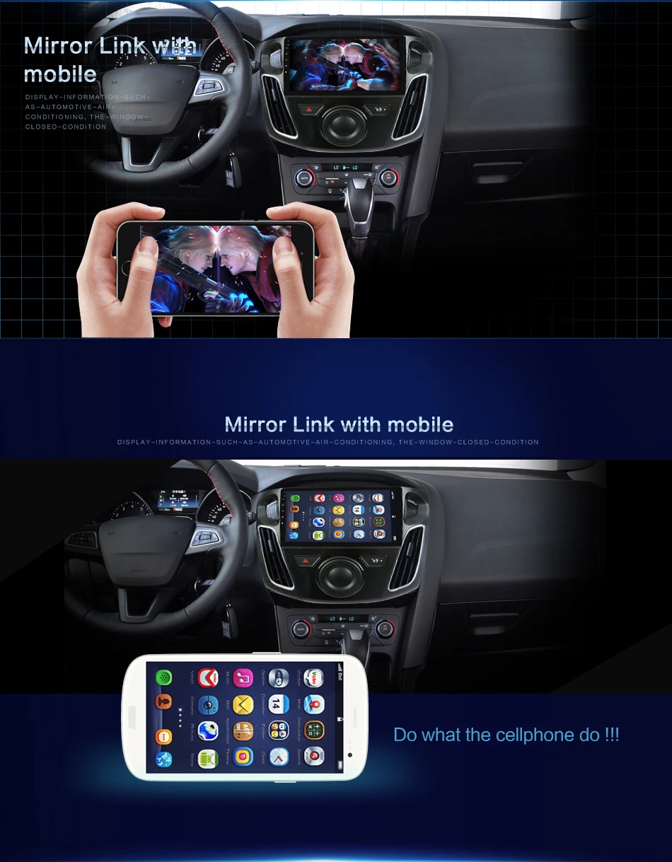 2din радио Центральный multimidia android 9,0 для Ford Focus 2012- ram 2G rom 32G