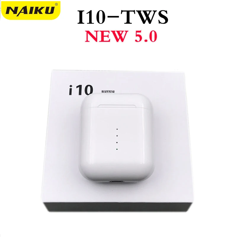 NAIKU новые беспроводные наушники с громкой связью i10 tws TWS Bluetooth 5 0 настоящие для Android
