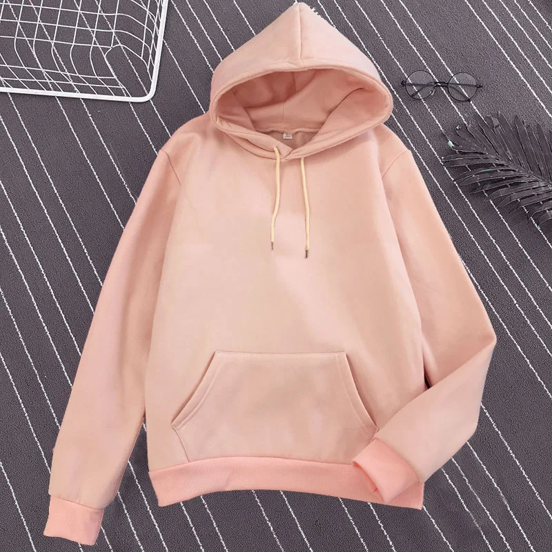 Women Couple Hoodies Sweatshirt Fleece Cotton Tracksuit Sports Sweatshirt 2020 Winter Japanese Casual Loose Jumper