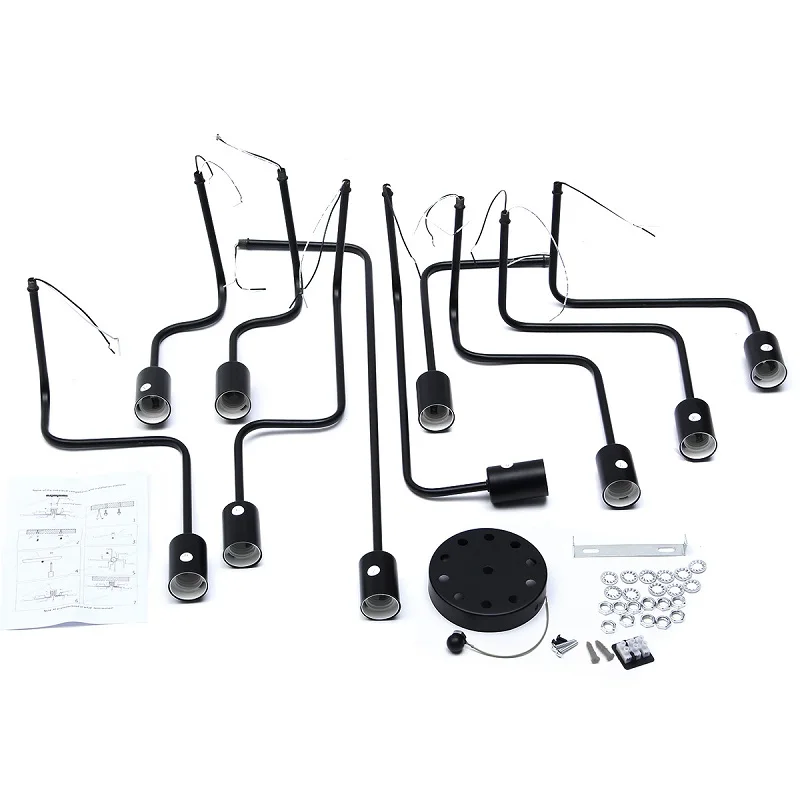 

Modern E27 LED Ceiling Chandelier Lighting 10 Heads Living Room Bedroom Chandeliers Home Lighting Fixtures vintage lamp