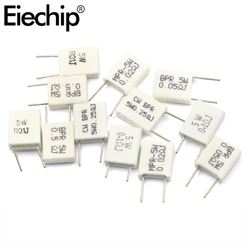 резисторы Цементный резистор BPR56 10 шт./лот 5 Вт неиндуктивное керамическое