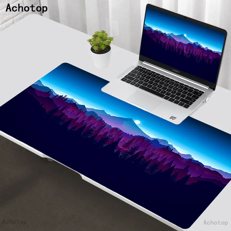 

Deep forest firewatch Durable Rubber Mouse Mat Pad tappetino Big Russia gaming mouse pad xl Keyboard Laptop PC notebook desk pad