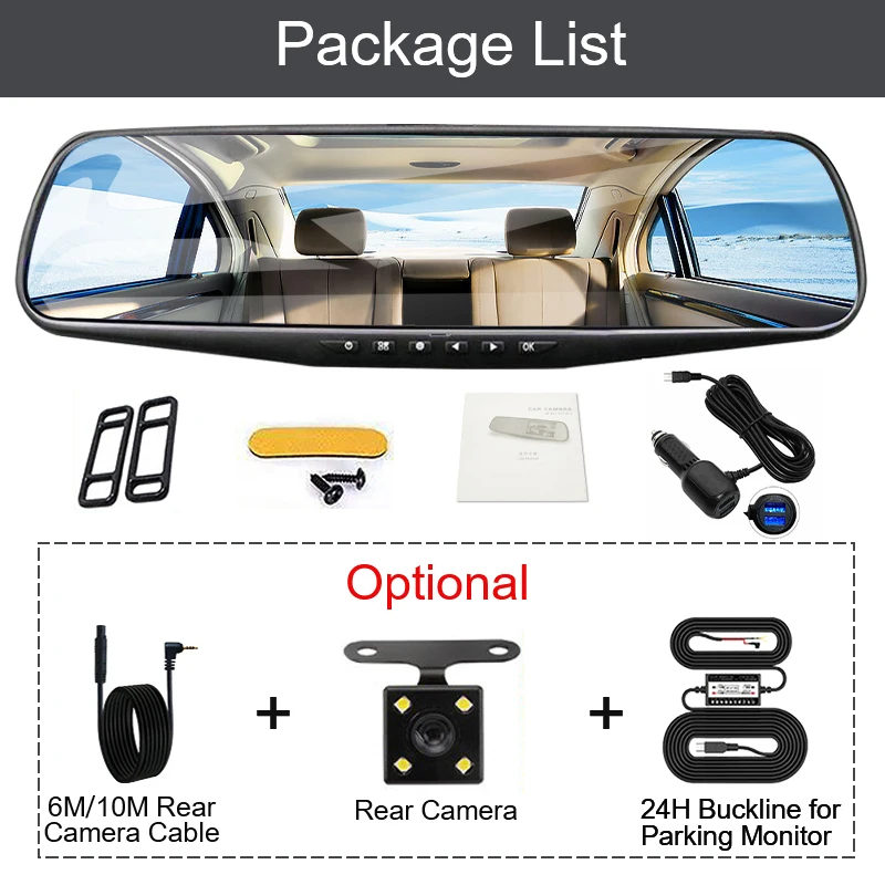 Автомобильный видеорегистратор с двумя USB-портами и объективами | Автомобили