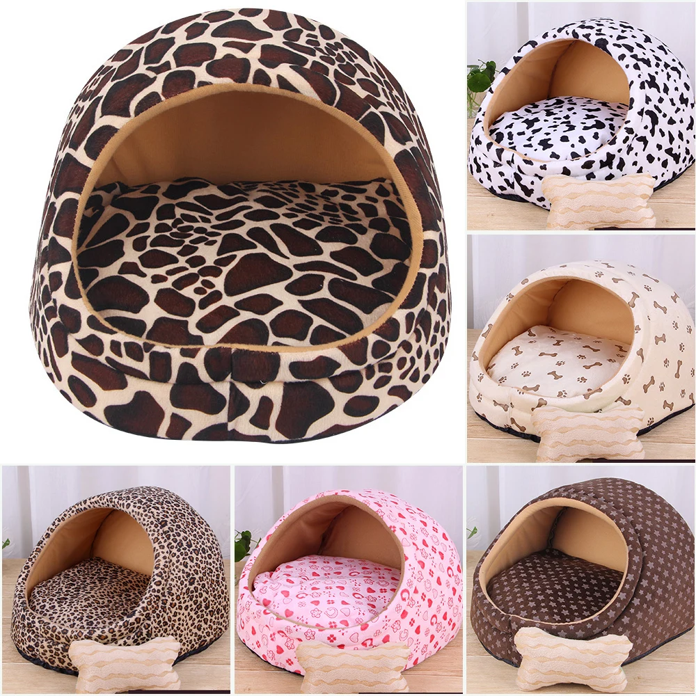 DIDIHOU Winter Warm Puppy Dog Pet Bed House Removable Beds for Small Dogs Cats Kedi Katten Mat Kennes Mascotas Home | Дом и сад