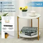 15,7 в скандинавском стиле мини двухслойный журнальный столик современный минималистичный чайный столик креативный круглый стол деревянный стол мебель