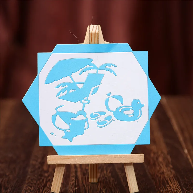 DiyArts плавательная Расслабляющая металлическая режущая рамка для скрапбукинга