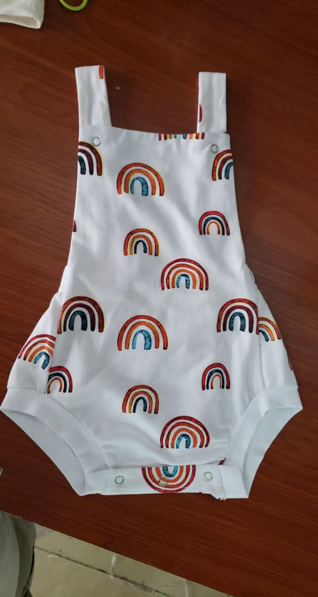 2020 летний хлопковый комбинезон с принтом солнца/радуги для маленьких девочек 0 24