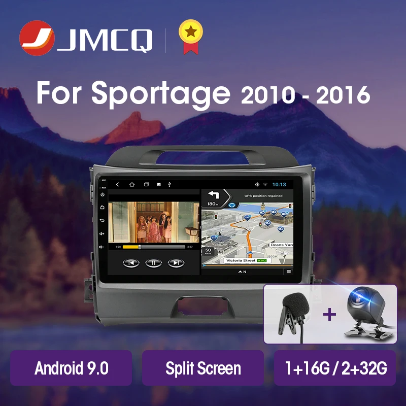 Автомагнитола JMCQ T3L для KIA Sportage 3 2010 2016 мультимедийный видеопроигрыватель с GPS