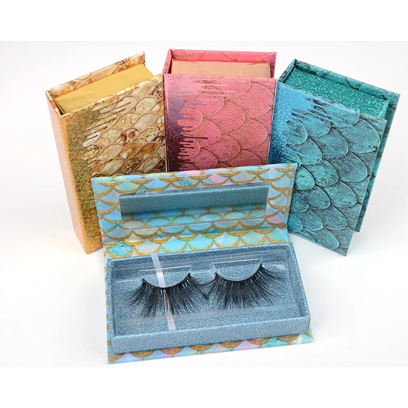 

Wholesale False Eyelash Packaging Box Lash Boxes Package Custom Logo Faux Cils 25mm Mink Lashes Strip Magnetic Case Bulk Vendors