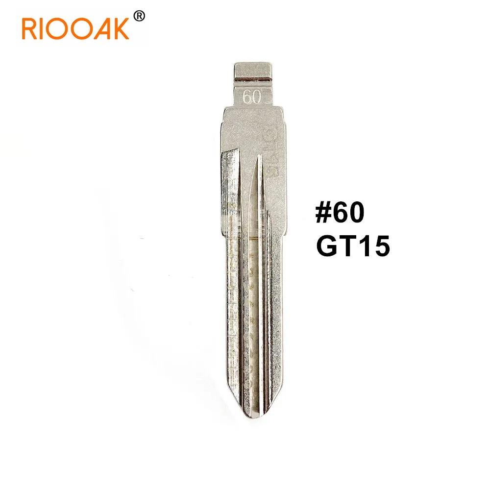 

5pcs GT15 #60 2 In 1 Lishi Key Blade Uncut Metal Shearing Teeth Blank Engraved Line Blade For Fiat Palio Ferrari
