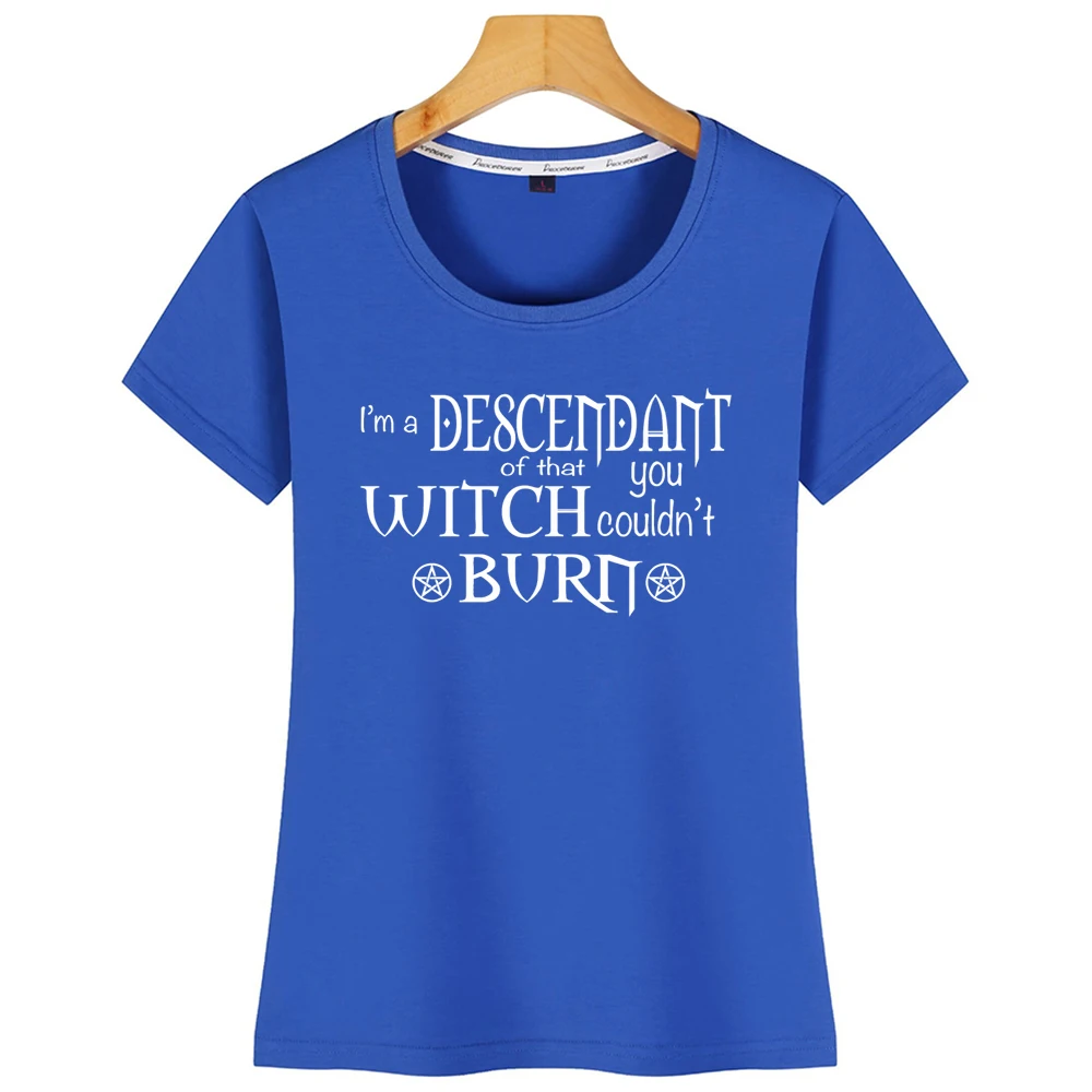 Топы Футболка Для женщин ведьмы необычные языческая ведьма нисходящей этого W с О